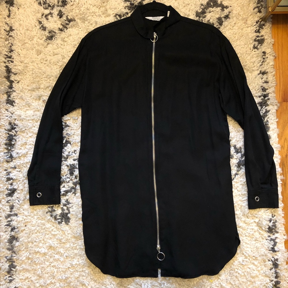 & Other Stories Double Zip Shirt Dress Sz 6